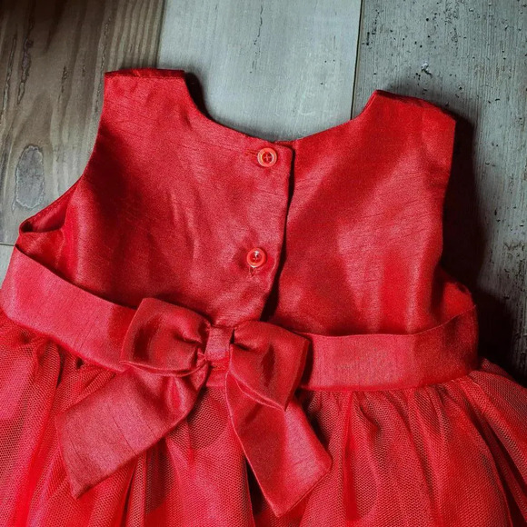 BLUEBERi boulevard Formal Red Polka Dot Tulle Girls Dress Size 24 Months NWOT - Picture 13 of 16